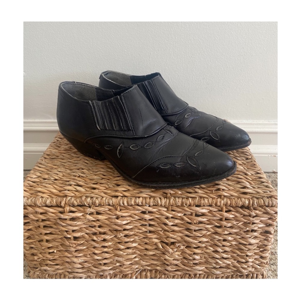 Seychelles Black Vintage Western Ankle Boots